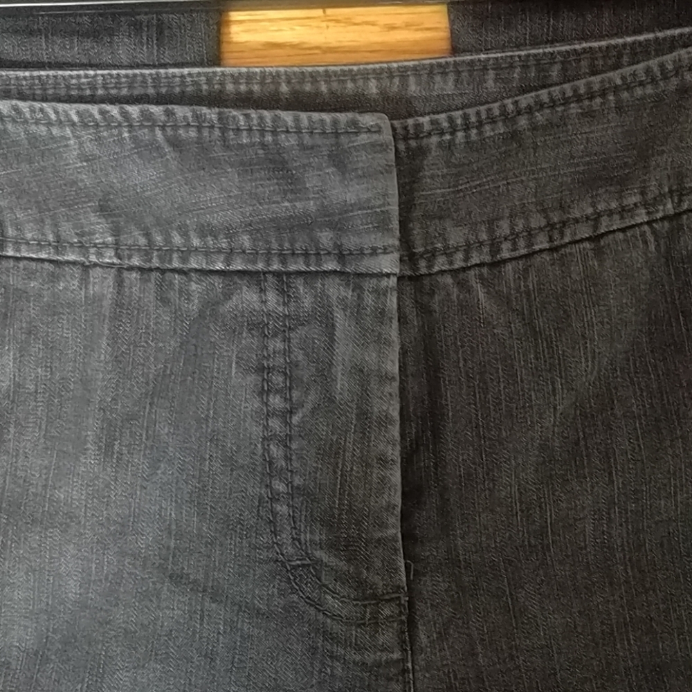 Kenneth Cole Black Wide Leg Flare Jeans - Picture 3 of 4